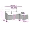 vidaXL Градински Софа Комплект със съхранение 4 pcs Бежово полиратан