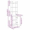vidaXL Шкаф за книги Сив Сонома 40 x 24 x 161 см Инженерно дърво
