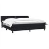 vidaXL Box Spring легло с матраци Black 180x210 cm Velvet