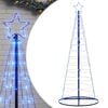 vidaXL LED коледна елха 200 светодиода синьо 180 см