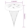 vidaXL Соларни земни лампи със земни шипове външни 12 бр топло бяло