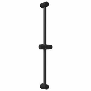 vidaXL Държач за душ глава Черно 70 cm Неръждаема стомана