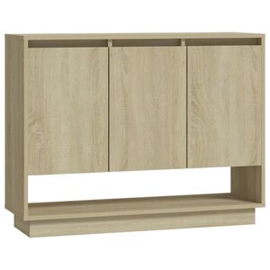 vidaXL Страничен шкаф, дъб сонома, 97x31x75 см, инженерно дърво