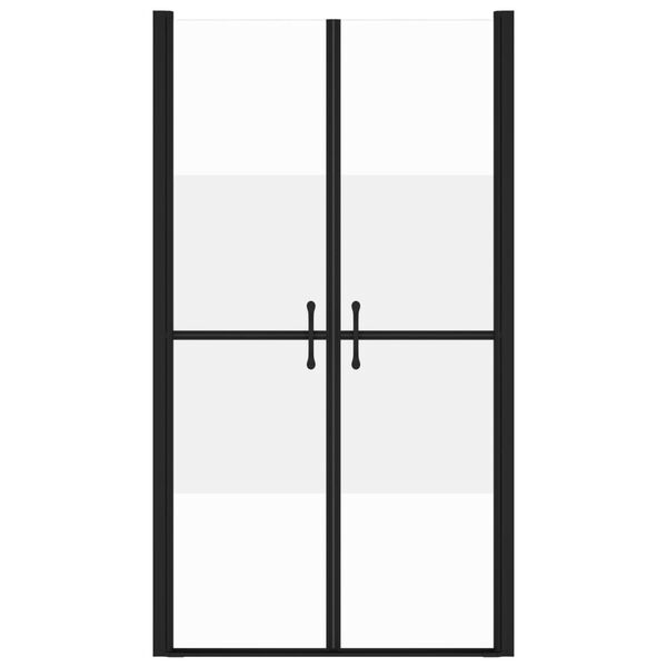 vidaXL Врата за душ, полуматирано ESG стъкло, (68-71)x190 см