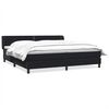 vidaXL Box Spring легло с матраци Black 180x210 cm Velvet