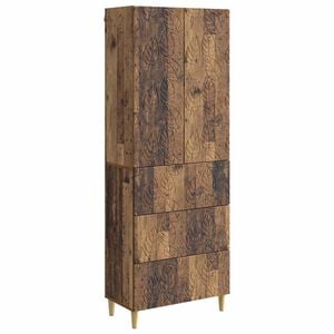 vidaXL Комплект шкафове 2 pcs Старо дърво 66 x 34,5 x 90 см