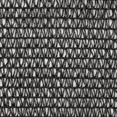 vidaXL Засенчваща мрежа HDPE 2x10 м черна