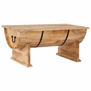 vidaXL Маса за кафе от мангово дърво масив, 88x50x40 cм