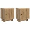 vidaXL Нощен шкаф 2 pcs Дъб артизан 43 x 34,5 x 50 см