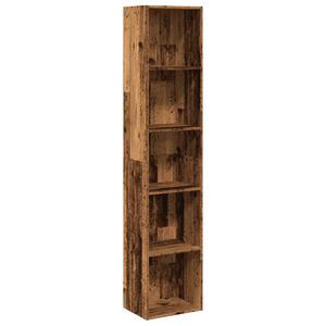 vidaXL Библиотека, старо дърво, 40x30x189 см, инженерно дърво