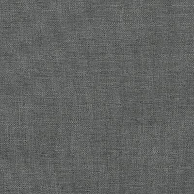 vidaXL Г-образно разтегателно канапе тъмносиво 279x140x70 см плат