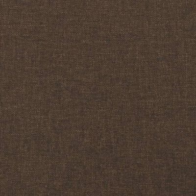 vidaXL Горна табла за легло, тъмнокафява, 80x7x78/88 см, плат