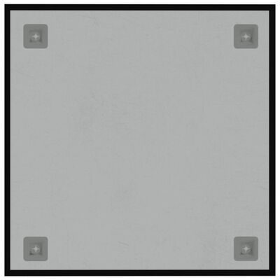 vidaXL Магнитна дъска за стена, черна, 40x40 см, закалено стъкло