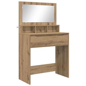 vidaXL Тоалетки за спалня Дъб 80 x 39,6 x 135 см Инженерна дървесина