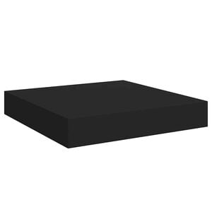 vidaXL Окачен стенен рафт, черен, 23x23,5x3,8 см, МДФ