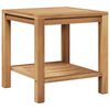 vidaXL Масичка за кафе Кафяво 45 x 45 x 45 cm Солидно тиково дърво