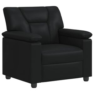 vidaXL Диван Черно 91 x 85 x 93 см Изкуствена