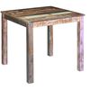 vidaXL Трапезна маса, регенерирано дърво масив, 80x82x76 cм