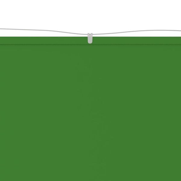 vidaXL Вертикален сенник, светлозелен, 100x600 см, оксфорд плат