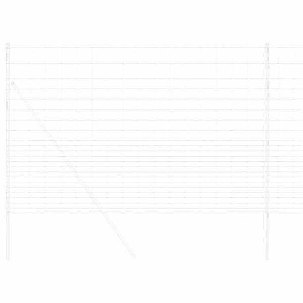 vidaXL Ограда за пасища Сребрист 25 x 1,6 м Поцинкована стомана