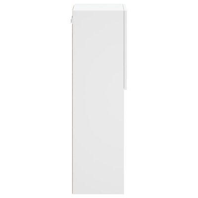 vidaXL ТВ шкафове с LED осветление 2 бр бели 30,5x30x102 см