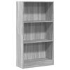 vidaXL Библиотека, сив сонома, 60x24x109 см, инженерно дърво