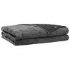 vidaXL Тежко одеяло Антрацит 138 x 200 cm 6 kg 100% Памук 205T