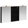 vidaXL Комплект шкафове за баня 3 бр. 120 x 10,5 x 60,5 см