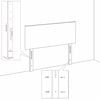 vidaXL Горна табла за легло, 2 бр, тъмнозелена, 100x5x78/88 см, кадифе