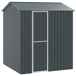 vidaXL Клетка за птици със съхранение Антрацит 215 x 210 x 247 см