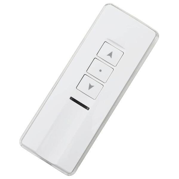 vidaXL Сгъваема тента, моторизирана, 400 см, жълто/бяло