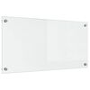 vidaXL Кухненски гръб Прозрачен 80 x 40 cm закалено стъкло