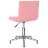 vidaXL Въртящи трапезни столове, 2 бр, розови, кадифе