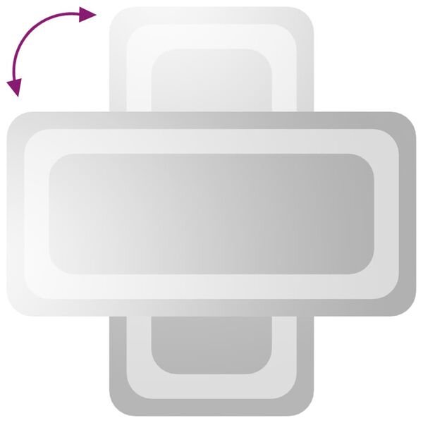 vidaXL LED огледало за баня, 20x40 см