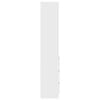 vidaXL Висока дъска бяла 37,5x35x180 см инженерно дърво