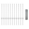 vidaXL Ограда с пост Сребрист 0,5 x 25 м Стомана