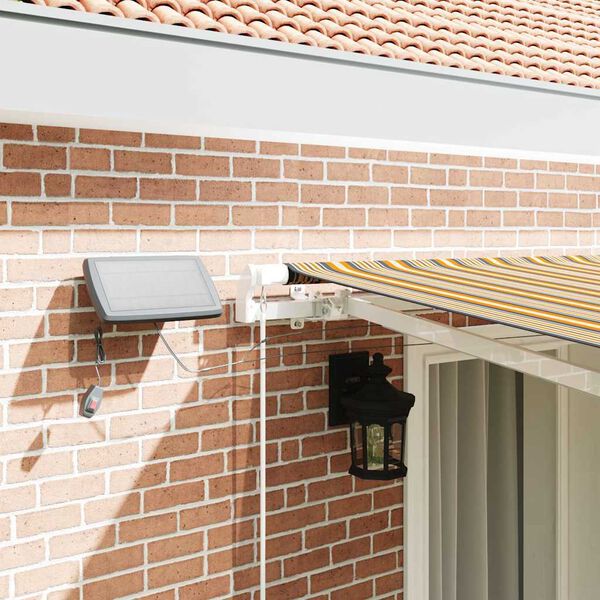 vidaXL Сгъваем навес Многоцветен 400 &times; 300 cm Текстил и стомана