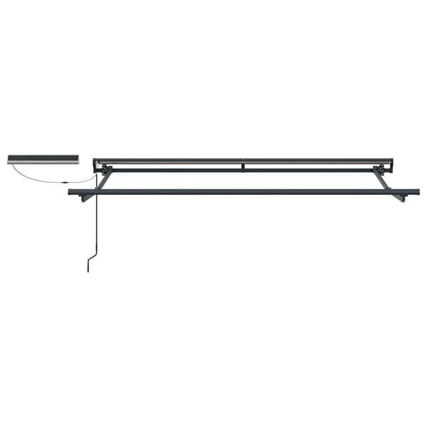 vidaXL Електрически разтегателен навес Бургундско червен 3 x 2 m