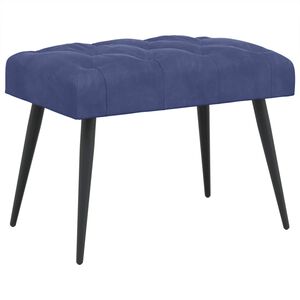 vidaXL Пейка с копчета Полицейско синьо 60 x 40 x 45 см Кадифе