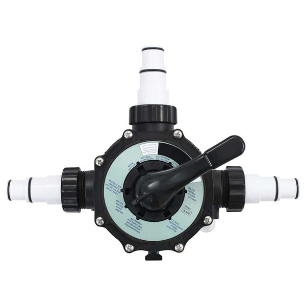 vidaXL Многопътен вентил за пясъчен филтър ABS 1,5" 6-пътен