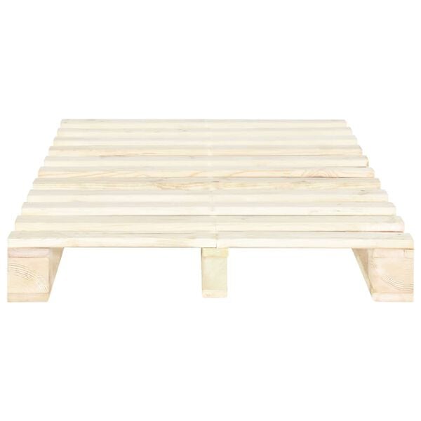 vidaXL Палетна рамка за легло, бор масив, 120х200 см