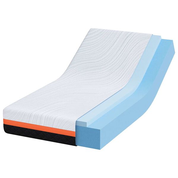 vidaXL Матрак Бял и черен 80 x 160 cm Жакардова материя