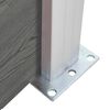 vidaXL Градинска ограда, WPC, 175x186 см, сива