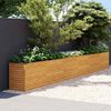vidaXL Повдигната градинска леха, 578x50x69 см, кортенова стомана