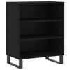 vidaXL Бюфет черен 57x35x70 см инженерно дърво