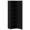 vidaXL Висок шкаф Черния дъб 50 x 42,5 x 185 см