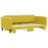 vidaXL Канапе с изтеглящо разтегателно легло жълто 100x200 см кадифе