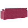 vidaXL Диван-легло за под 200cm Виненочервен Кадифе