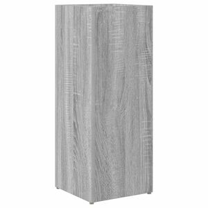 vidaXL Стойка за чадър със съхранение Сив Сонома 25 x 24,5 x 64 см