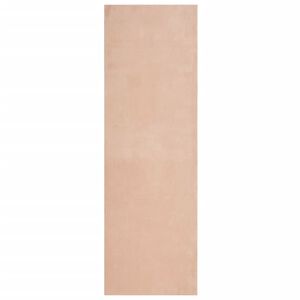 vidaXL Килим HUARTE с къс косъм, мек и миещ се, руж, 80x250 см